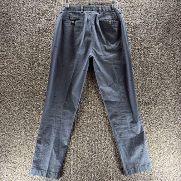 Brooks Brothers Red Fleece Pants Men 33x32 Gray 100% Cotton Bike Bicycle Patten - Picture 7 of 11